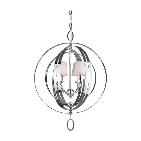 Forte Four Light Chrome Up Chandelier 1877077